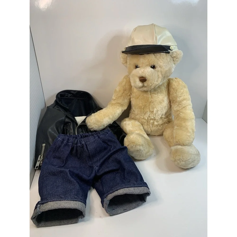 GUND James # 42457 Plush Bear With Removable Moto Jacket Outfit Soft Cuddly Rare - Picture 11 of 16